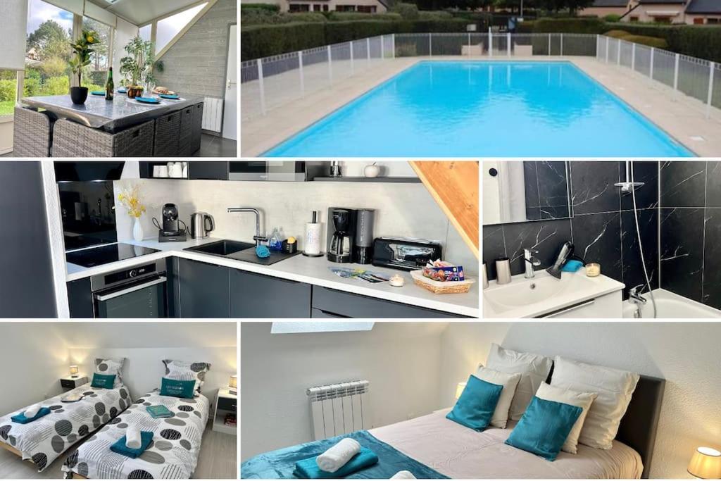 Perle Beach, Petite Maison Situee En Bord De Plage, Piscine. Guidel Exteriér fotografie