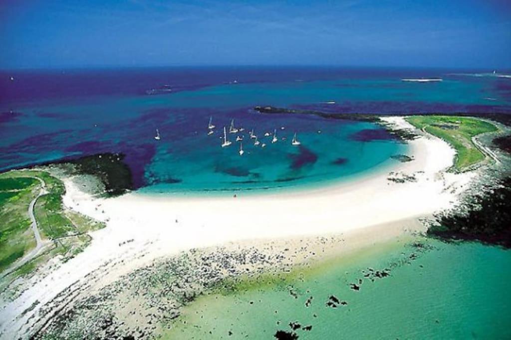 Perle Beach, Petite Maison Situee En Bord De Plage, Piscine. Guidel Exteriér fotografie